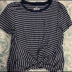 Hollister striped tied shirt!